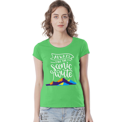 Always Take Scenic Route Matching Tees For Family