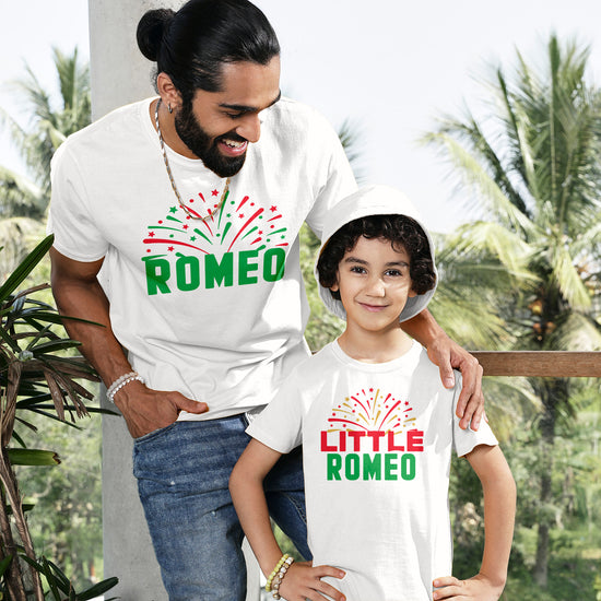 Romeo & little Remeo Twinning Tees For Dad And Son
