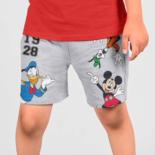 Mickey Donald Duck Grey Boys Shorts