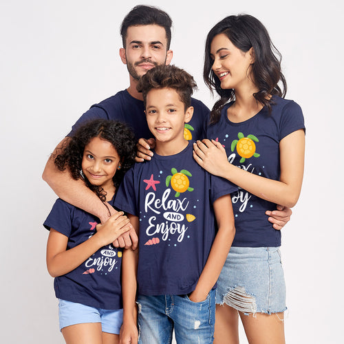 Relax And Enjoy Matching Tees For Family