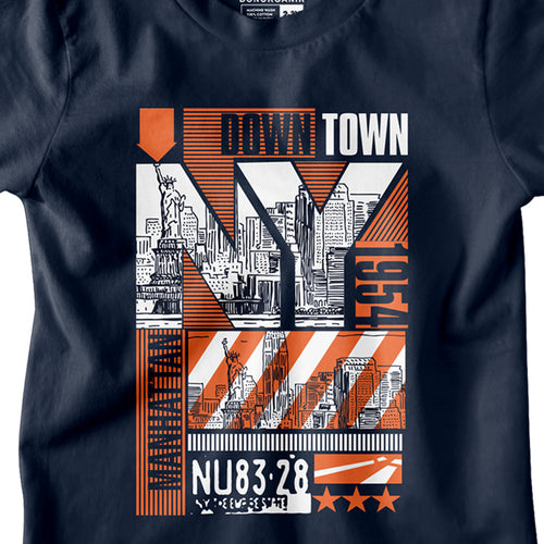 Boys NY Down Town Printed Tees