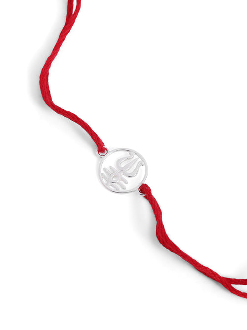 925 Silver-Trishul Rakhi for Kids