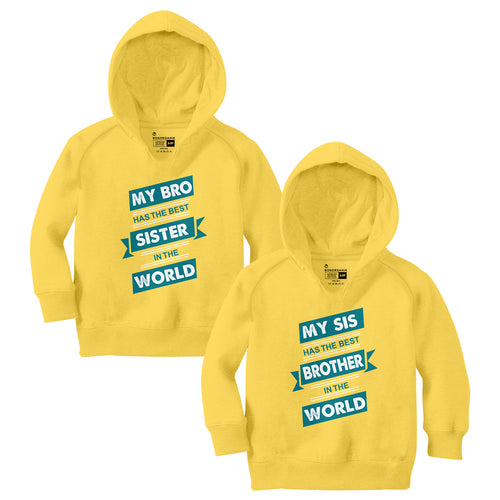 Best Brother & Sister In The World Hoodies