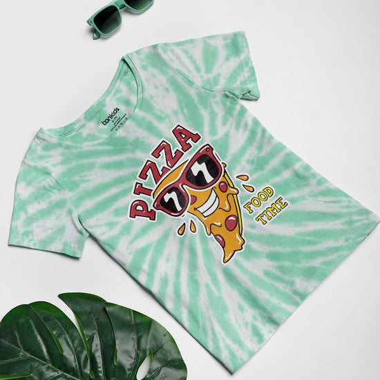 Girls Tshirt Pizza Printed