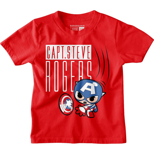 Capt.Steve Rogers Boys Tshirt