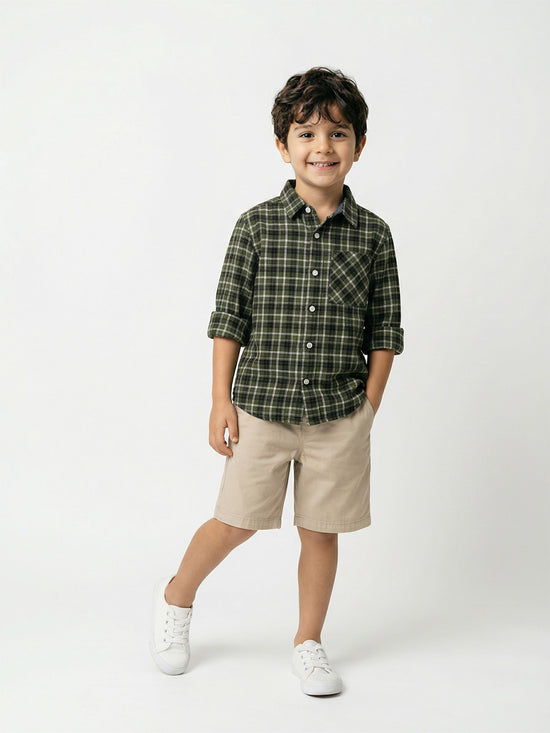 Boy's Shirts Multi Full sleeve Spread Collar