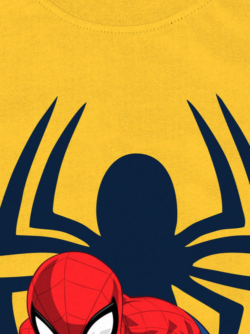 Spiderman Yellow Full Sleeve Boys T-SHIRT