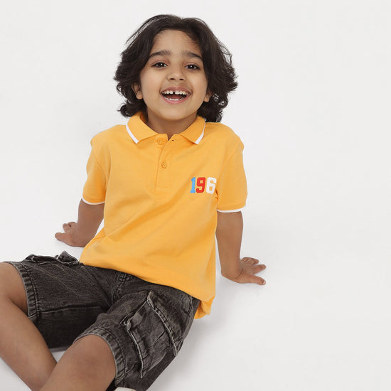 Avengers Boys Polo Tees  | Yellow