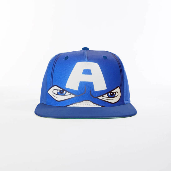 Boys Captain America Flat Brim Cap