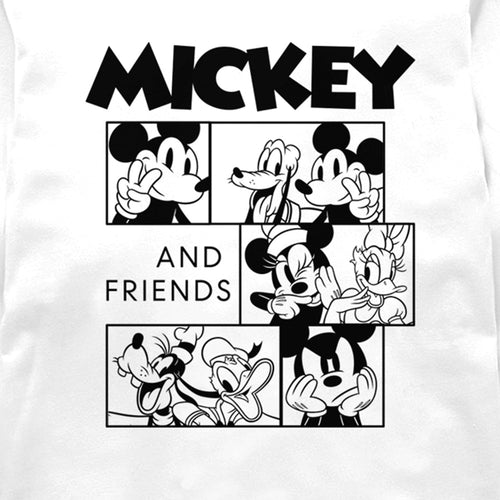 Mickey White Full Sleeve Boys T-SHIRT