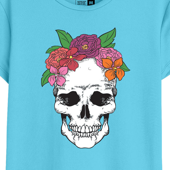 Skull Women Graphic Printed Tees