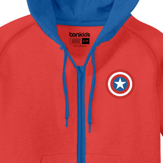 BOYS Captain America ZIPPER HOODIE