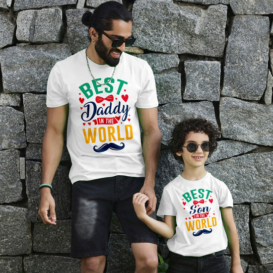 Best Daddy In The World Dad And Son Tees