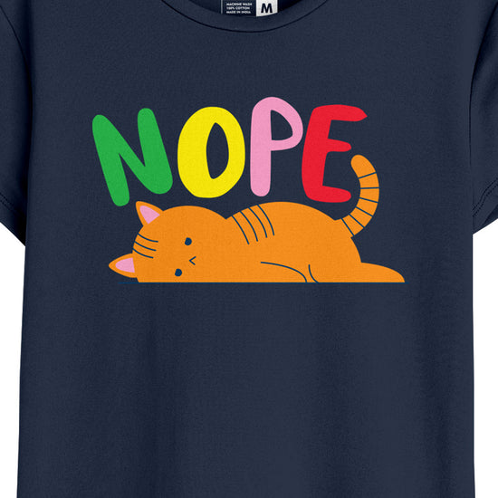 Nope Women Graphic Printed Tees