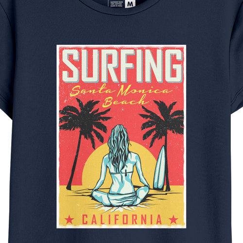 Surfing Women Graphic Printed Tees