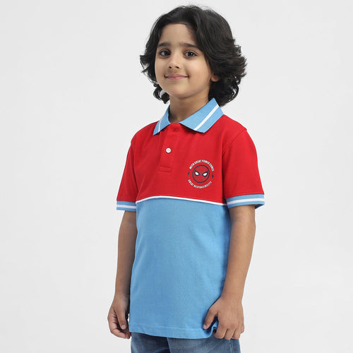 Spiderman Boys Polo Tees  | Multi Color