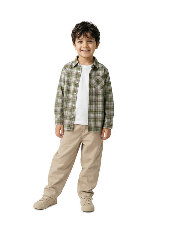 Boy's Shirts Multi Full sleeve Spread Collar