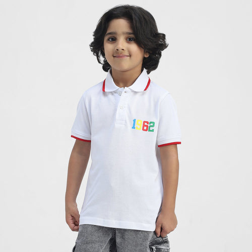 Avengers Boys Polo Tees  | White