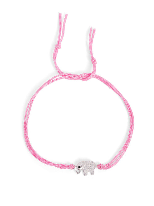 925 Silver-elephant Rakhi  for Kids with cubic zirconia