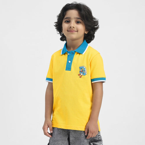Donald Duck Boys Polo Tees  | Yellow