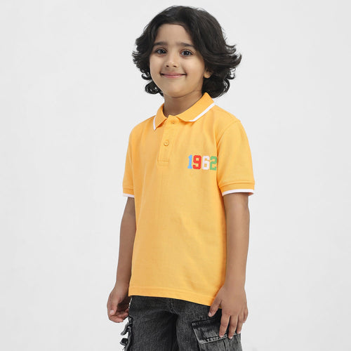 Avengers Boys Polo Tees  | Yellow