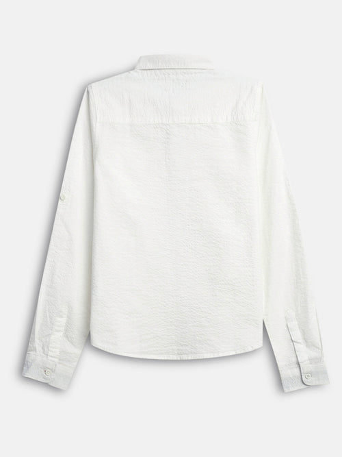 Boys Shirts White Full Sleeve