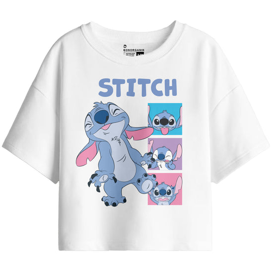 Girl Oversize Stitch Printed T-Shirt