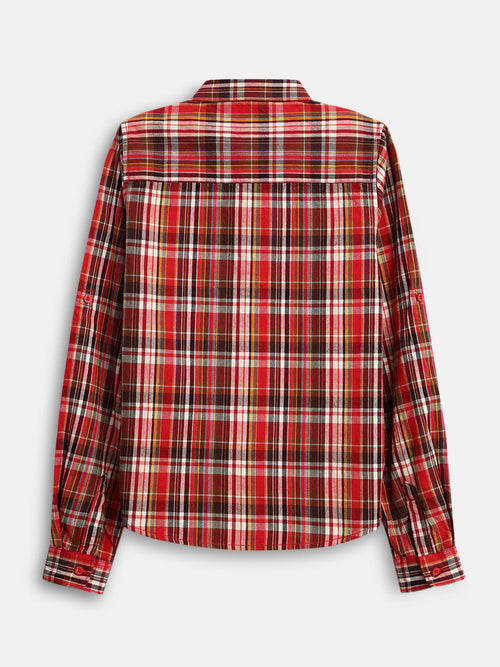 Boys Shirts Full Sleeve Red Checks
