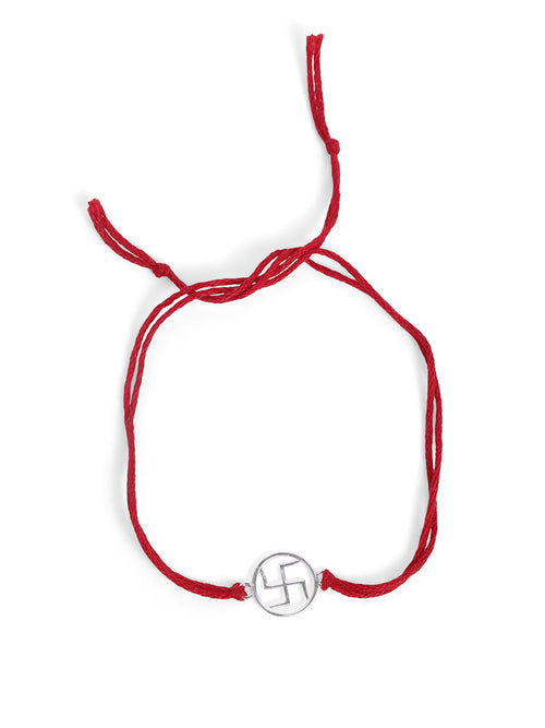 925 Silver-Swastik Rakhi for Kids