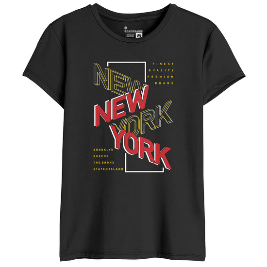 New York Women Graphic Printed Combo Tees