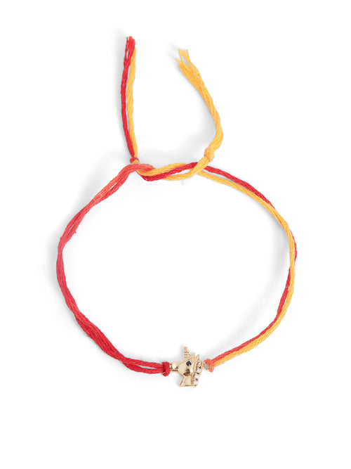925 Silver-Unicorn Rakhi for Kids in Cubic Zirconia