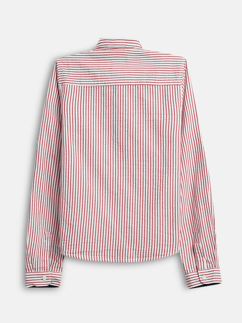 Boys Shirts Red Stripes