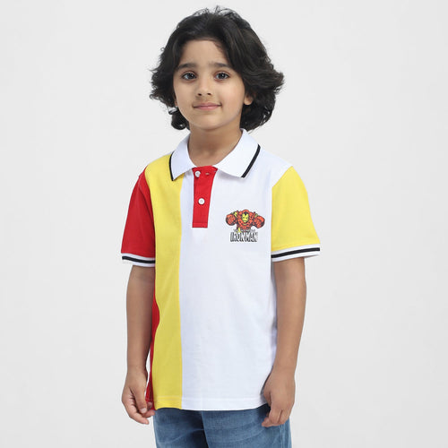 Iron Man Boys Polo Tees  | Multi Color
