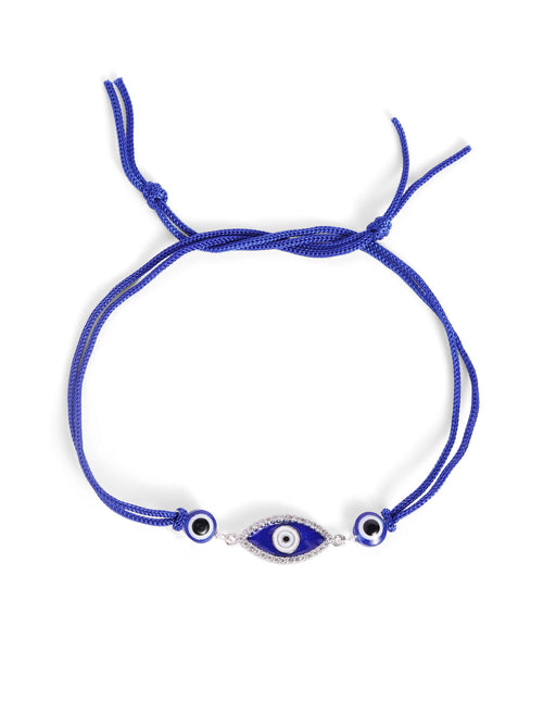 925 Silver-enamel evil eye Rakhi for Kids