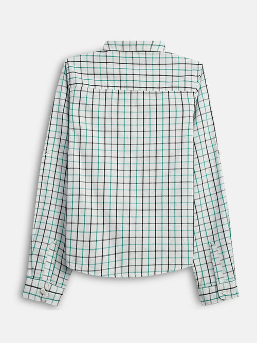 Boys Shirts White Stripes Full Sleeve