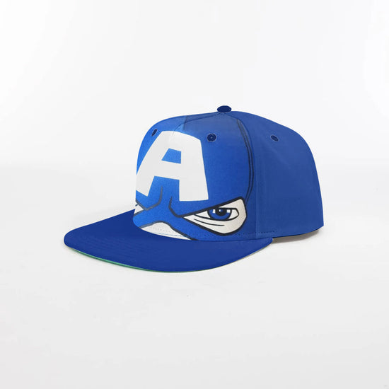 Boys Captain America Flat Brim Cap