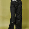 Girls Cotton Slash Knee Jeans