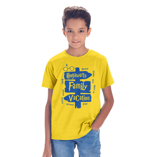 Yellow Hogwarts Family Vacation Matching Tees For Family