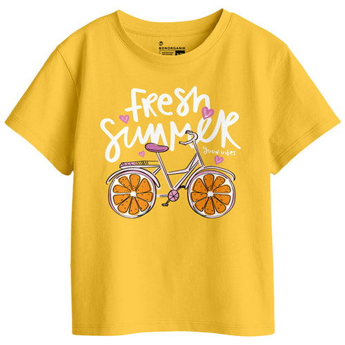 Girls Graphic Printed Pack Of 5 Tees