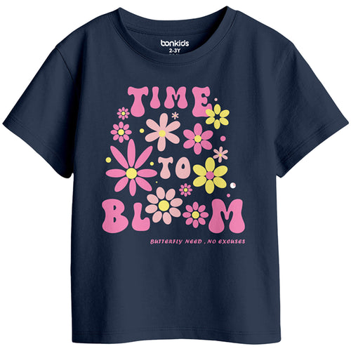 Girls Graphic Printed Pack Of 5 Tees