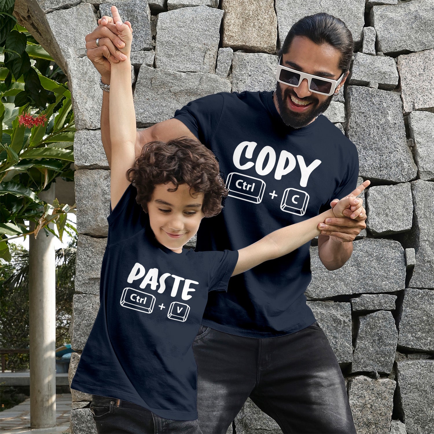 Copy Paste Dad And Son Tees - Main Image
