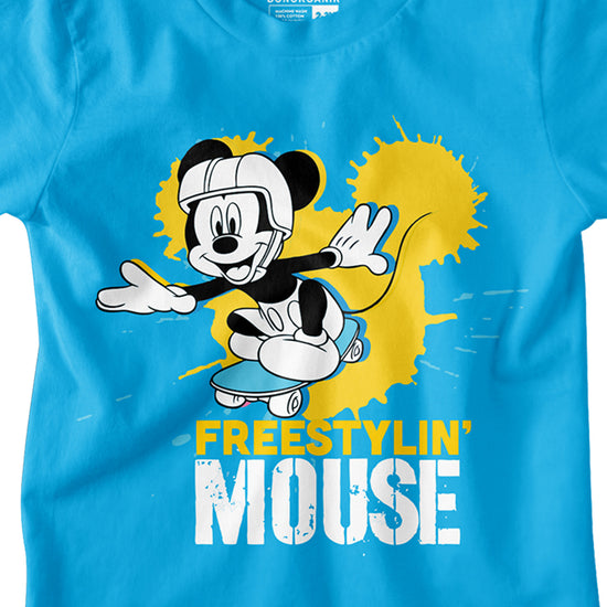 Boys Freestyle In Mickey Mouse Printed Tees