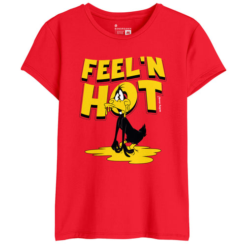 Feel Hot Women Graphic Printed Tees