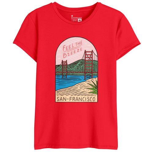 Feel The Breez Women Graphic Printed Tees