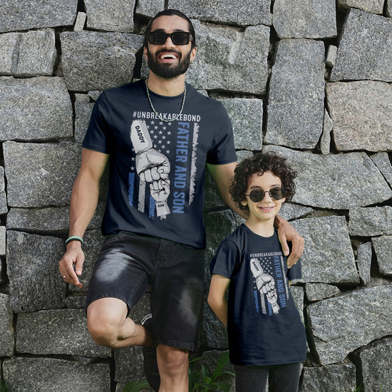 Unbreakable Bond Dad And Son Tees