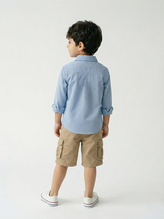 Boy's Shirts Multi Full sleeve Spread Collar
