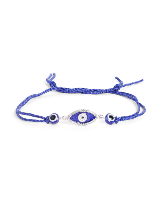 925 Silver-enamel evil eye Rakhi for Kids