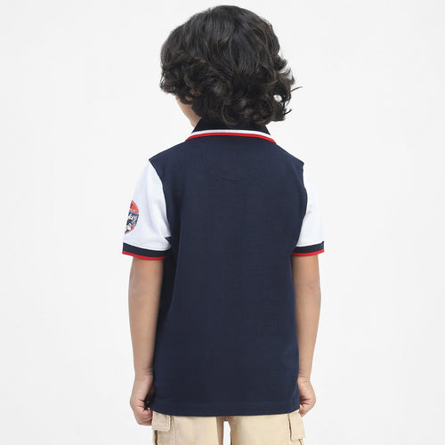 Mickey Boys Polo Tees  | Navy Blue