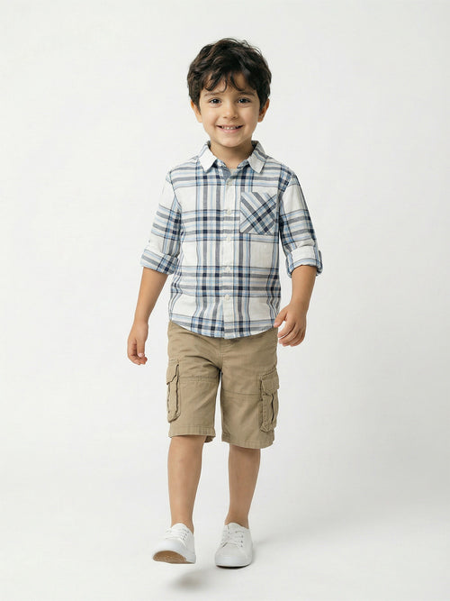 Boy's Shirts Multi Full sleeve Spread Collar