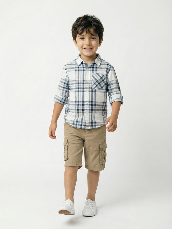 Boy's Shirts Multi Full sleeve Spread Collar